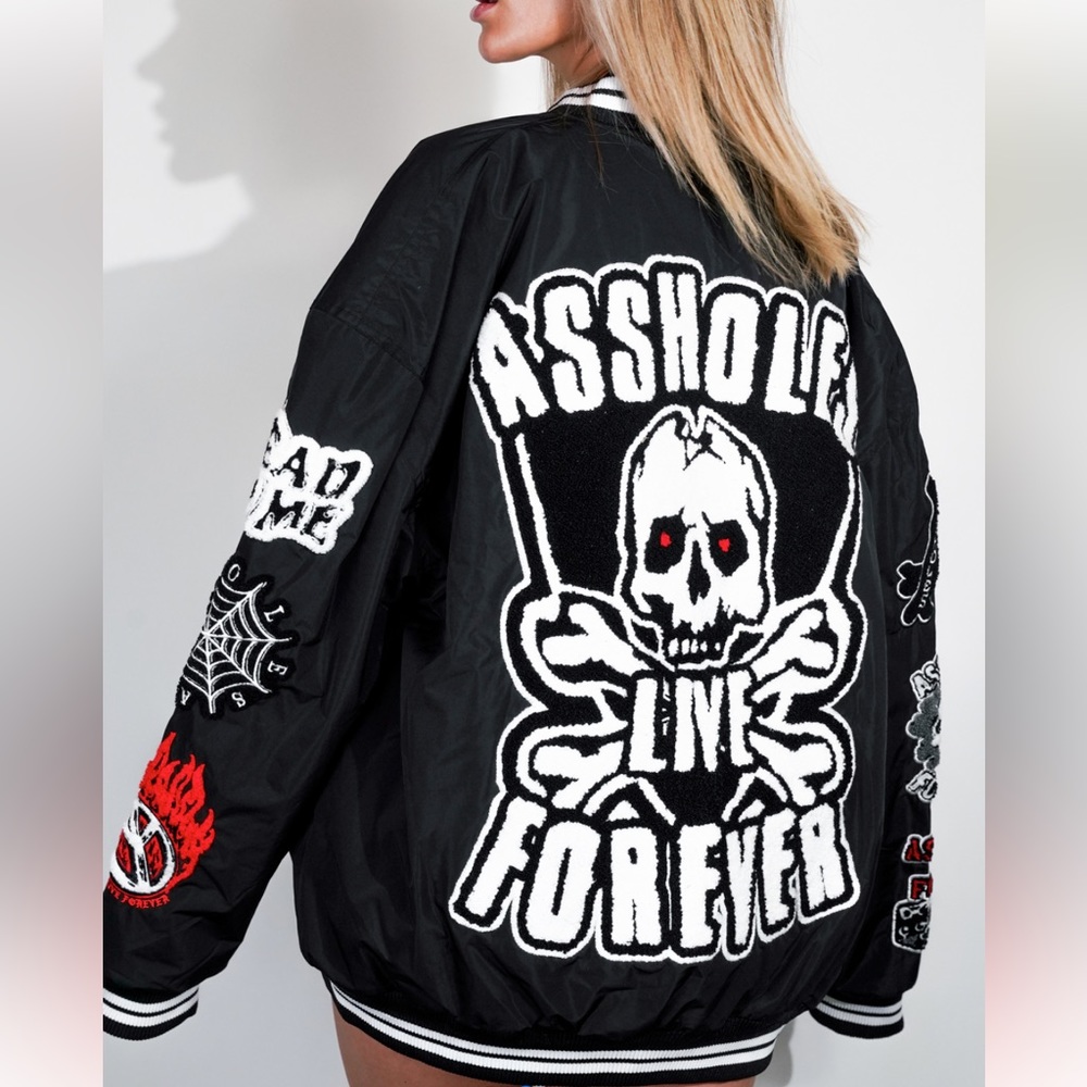 NEW assholes live forever jacket size L